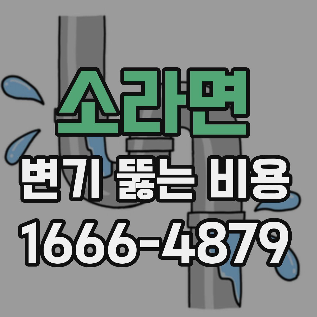 소라면 변기 뚫는 비용