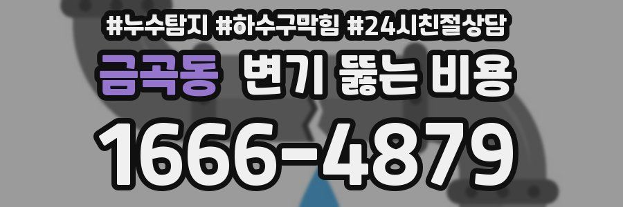 금곡동 변기 뚫는 비용