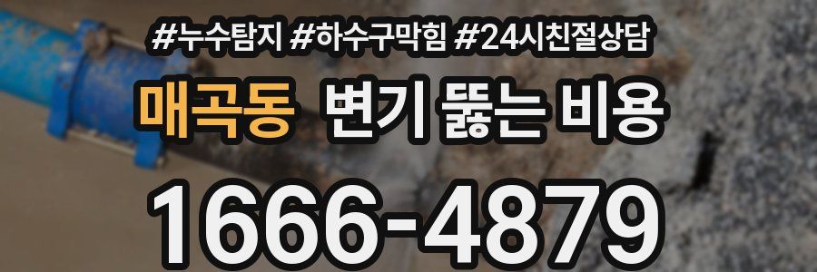 매곡동 변기 뚫는 비용