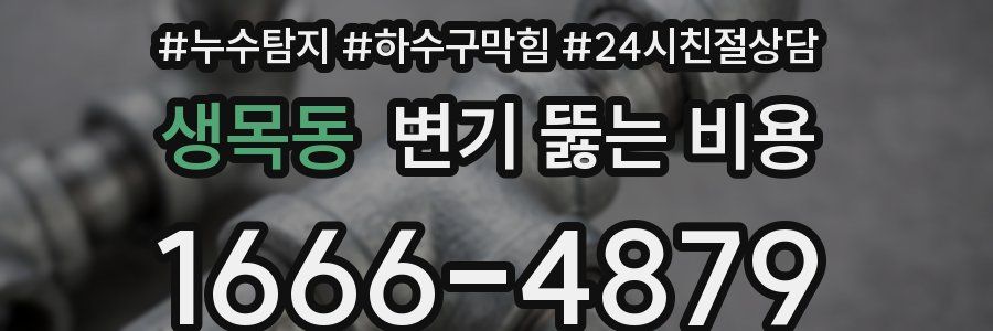 생목동 변기 뚫는 비용