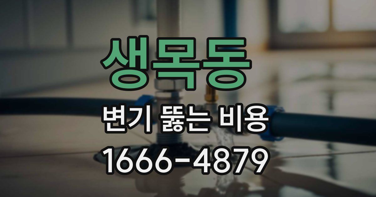 생목동 변기 뚫는 비용