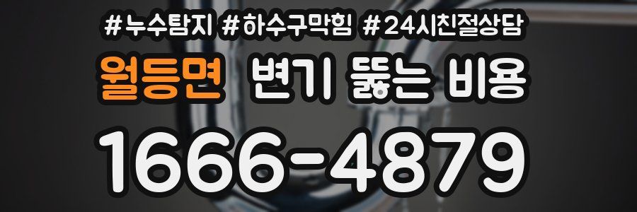 월등면 변기 뚫는 비용