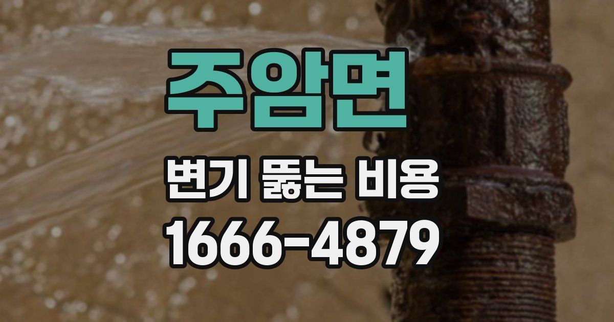 주암면 변기 뚫는 비용
