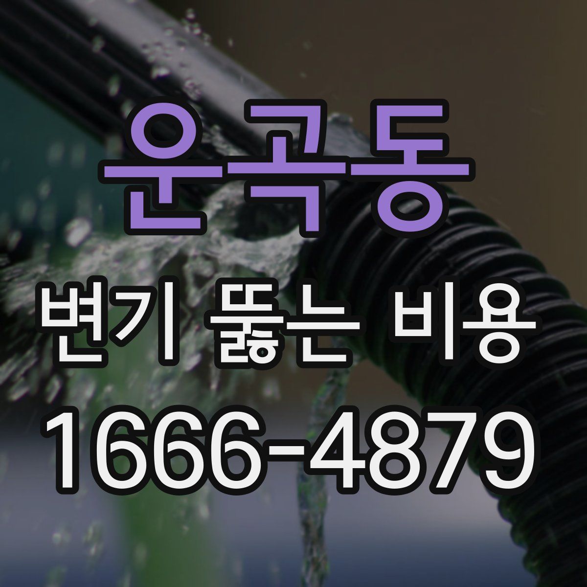 운곡동 변기 뚫는 비용