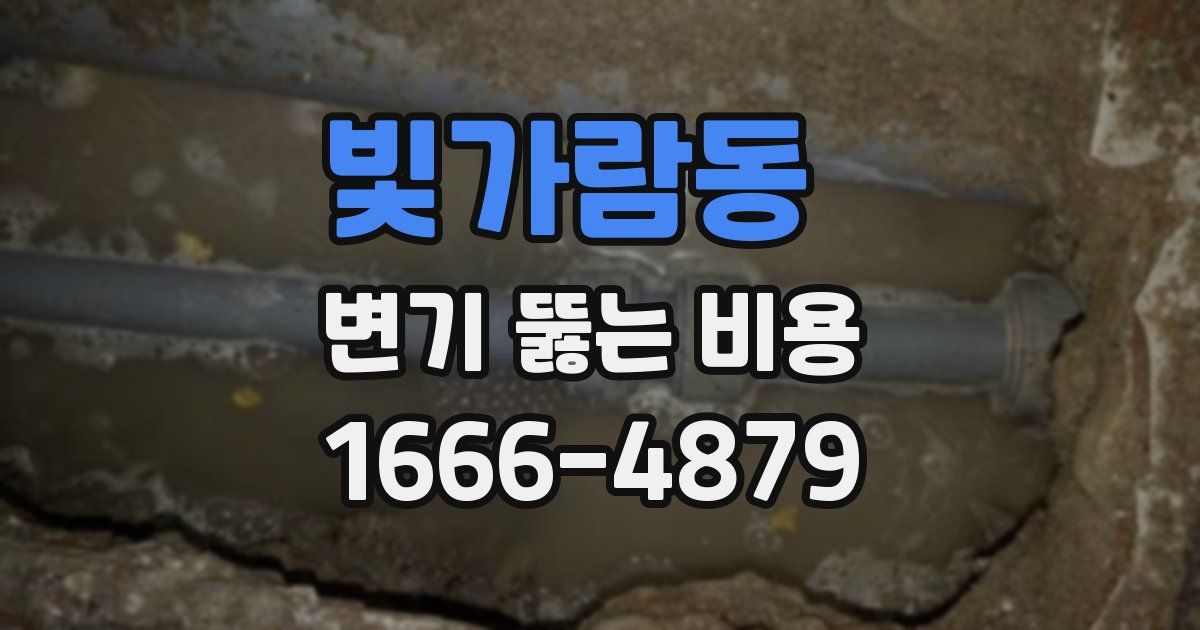 빛가람동 변기 뚫는 비용
