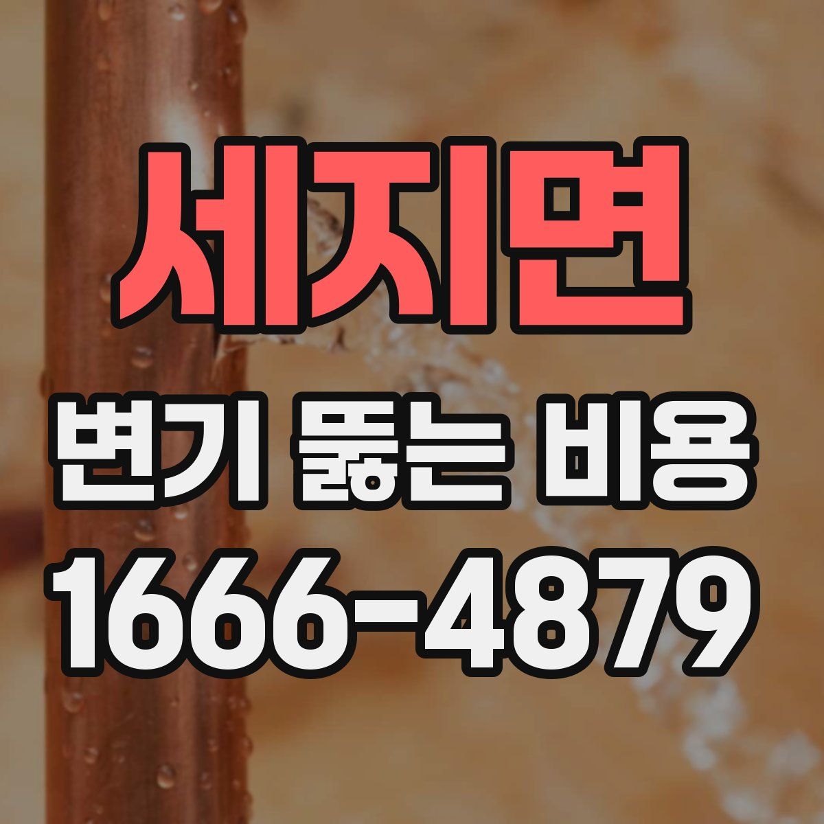 세지면 변기 뚫는 비용