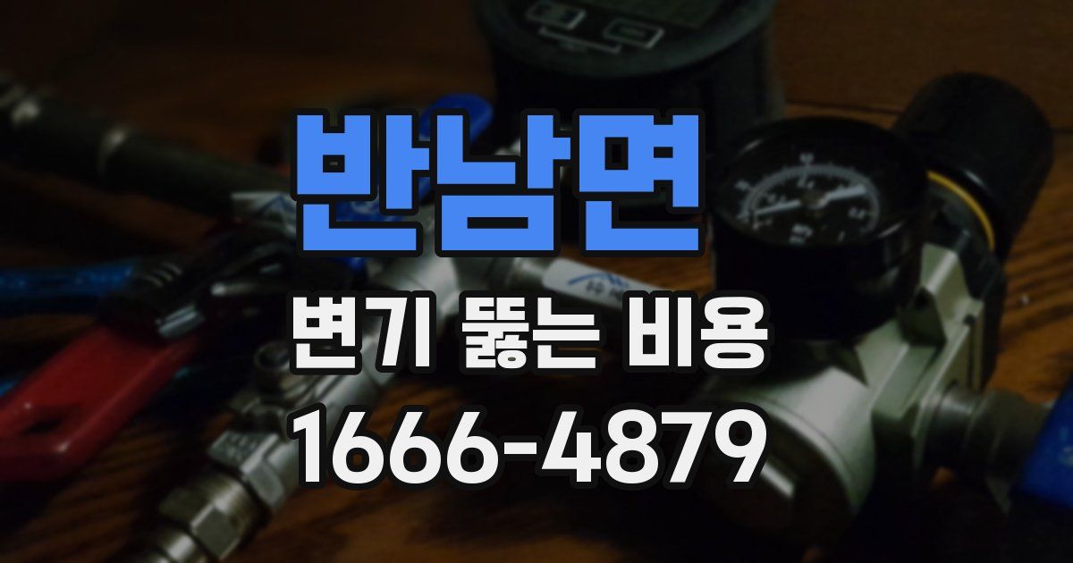 반남면 변기 뚫는 비용