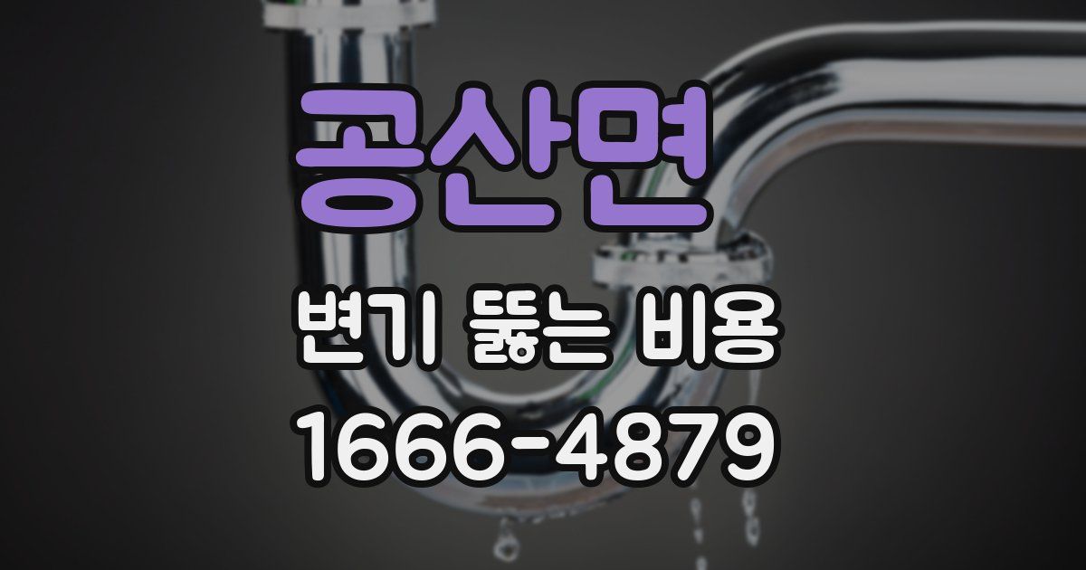 공산면 변기 뚫는 비용