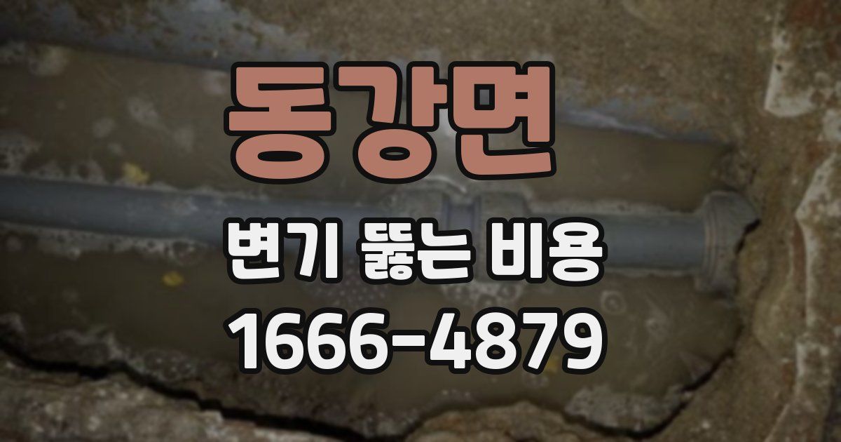 동강면 변기 뚫는 비용