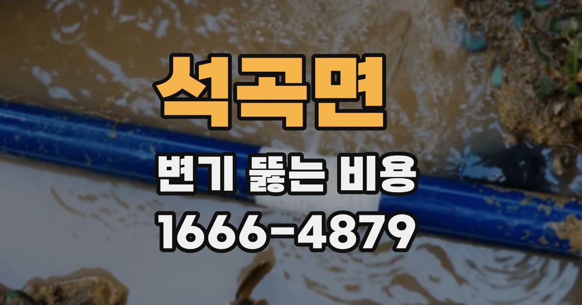 석곡면 변기 뚫는 비용