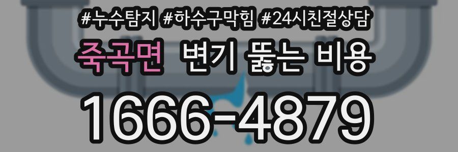 죽곡면 변기 뚫는 비용