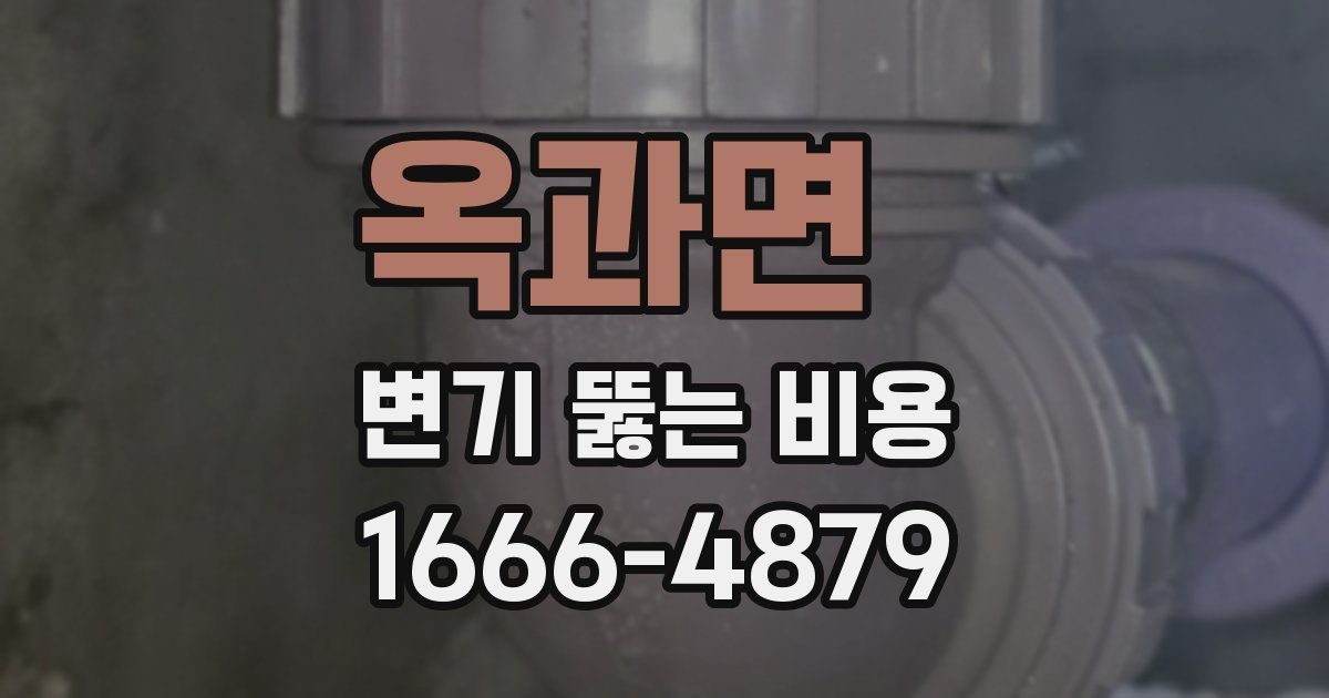 옥과면 변기 뚫는 비용