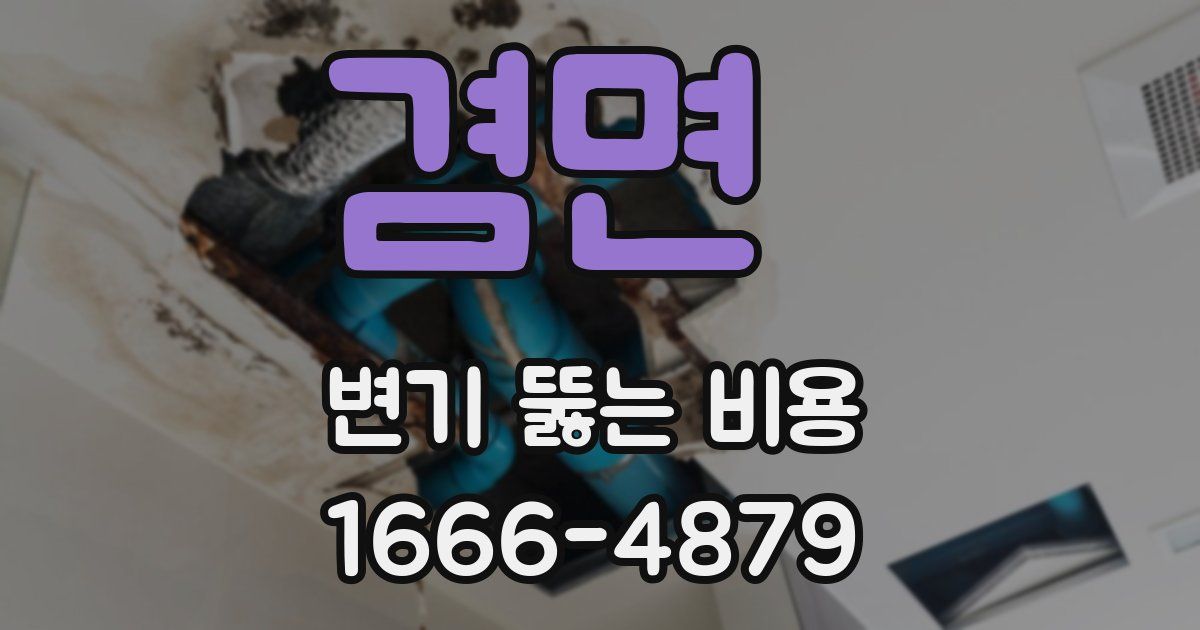 겸면 변기 뚫는 비용