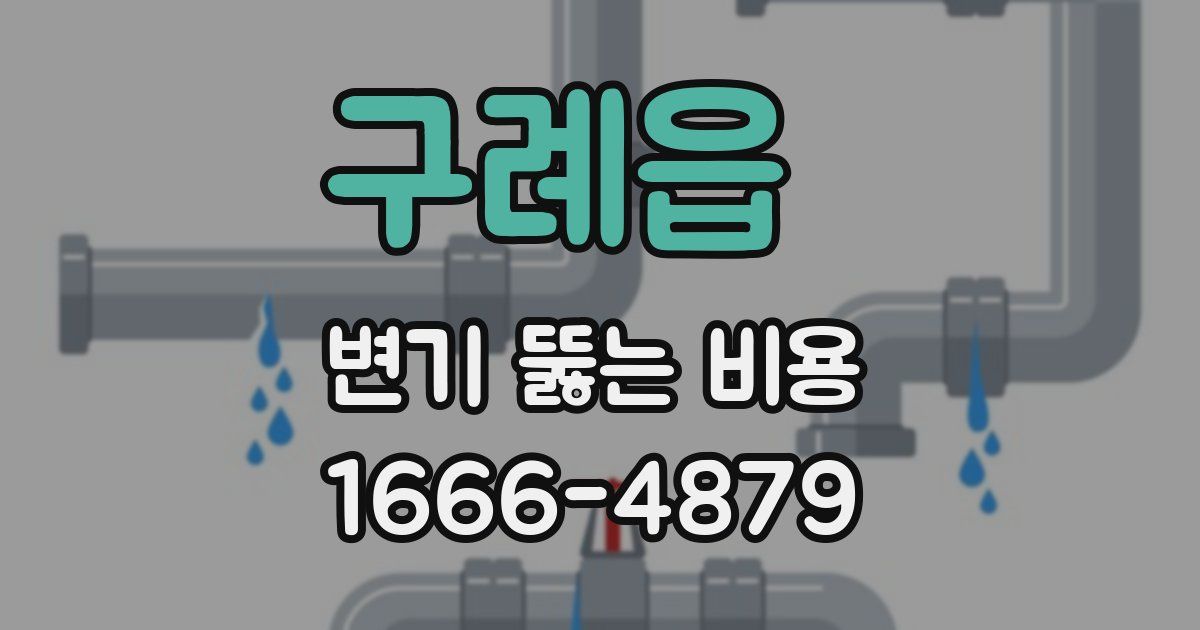 구례읍 변기 뚫는 비용