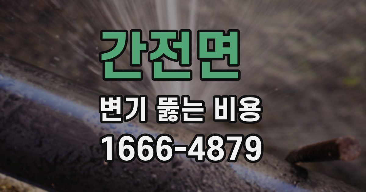 간전면 변기 뚫는 비용