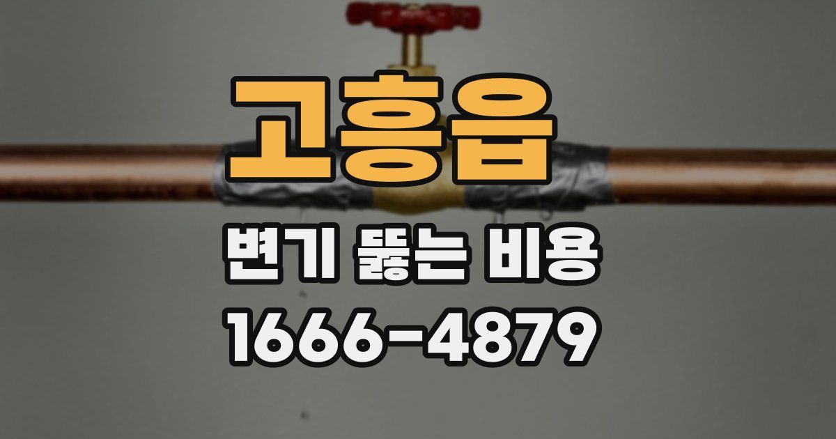 고흥읍 변기 뚫는 비용