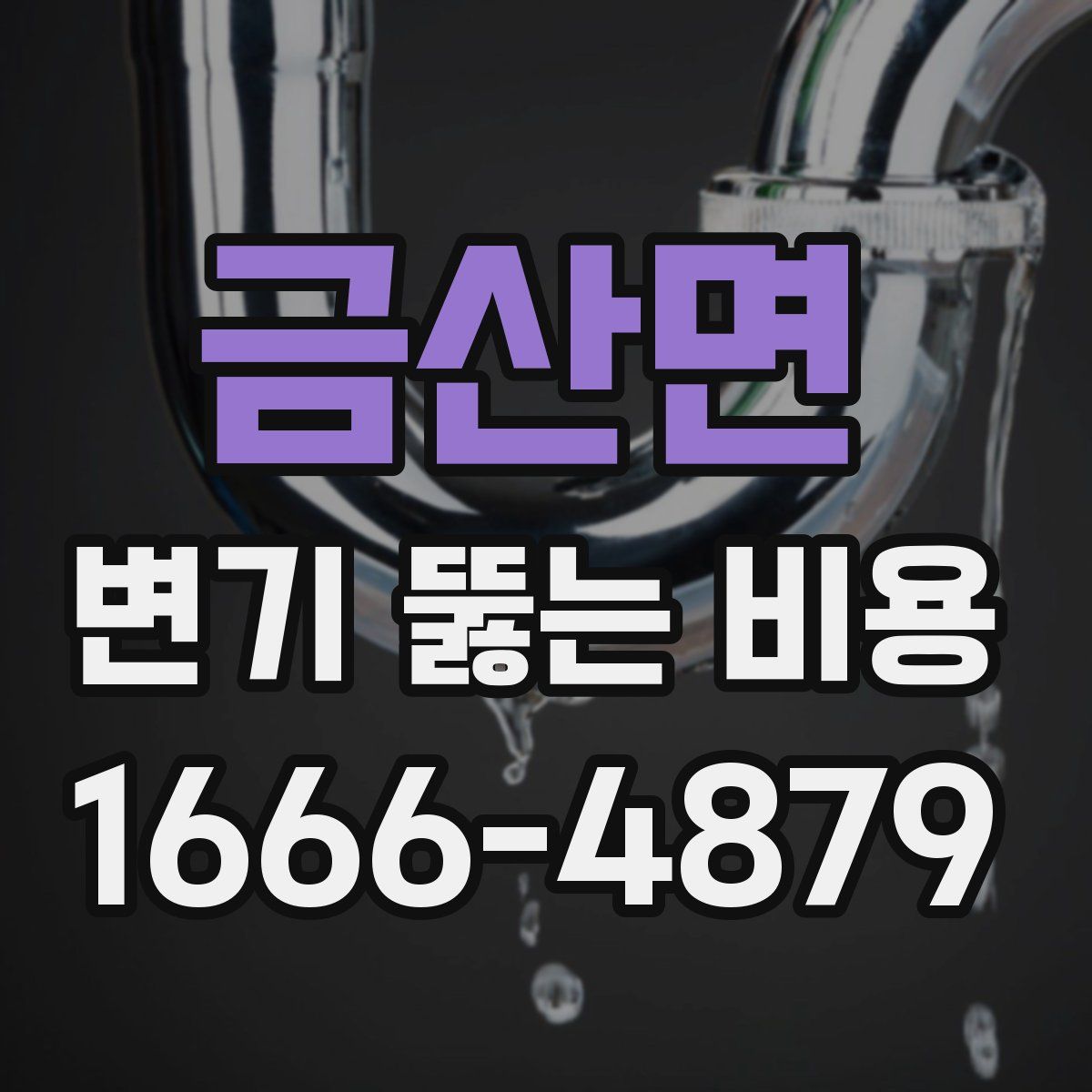금산면 변기 뚫는 비용