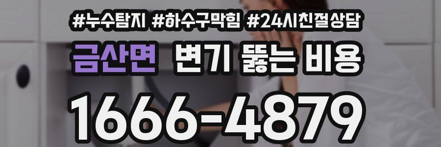 금산면 변기 뚫는 비용