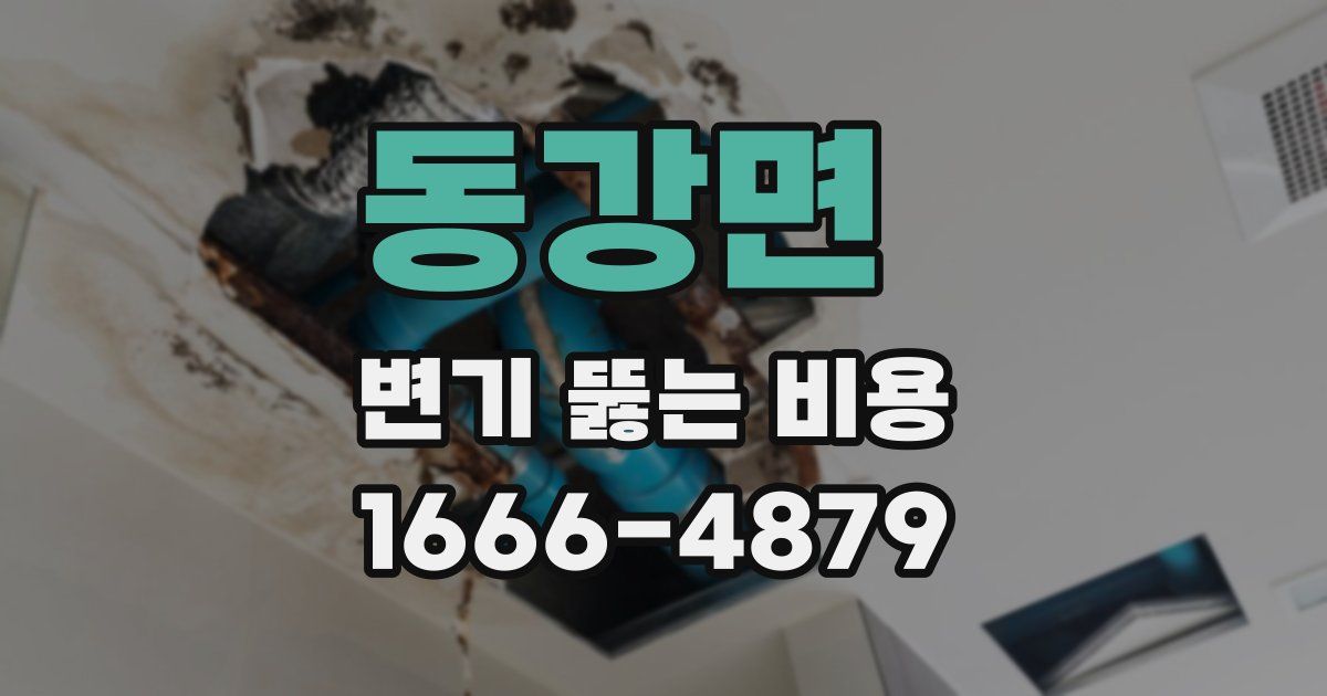 동강면 변기 뚫는 비용