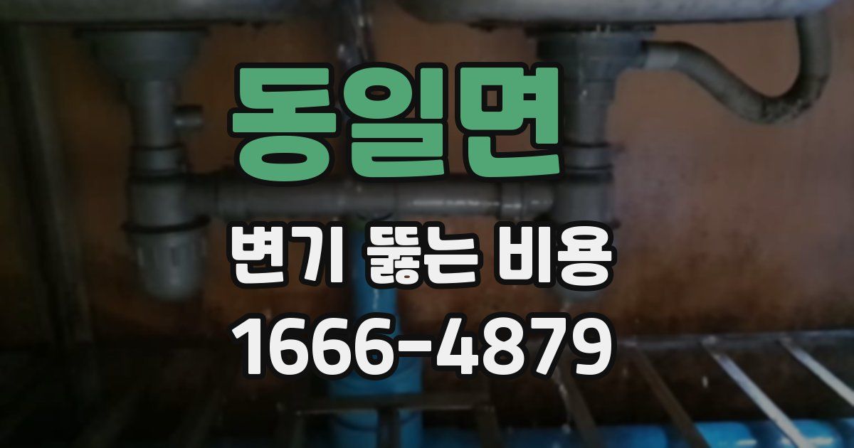 동일면 변기 뚫는 비용