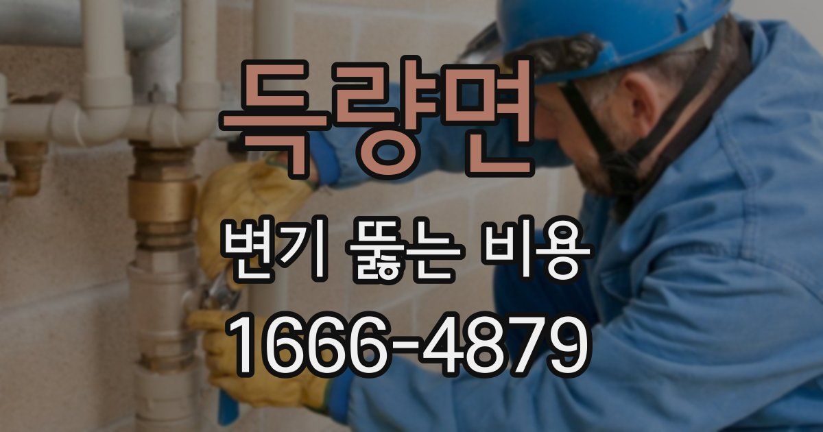 득량면 변기 뚫는 비용