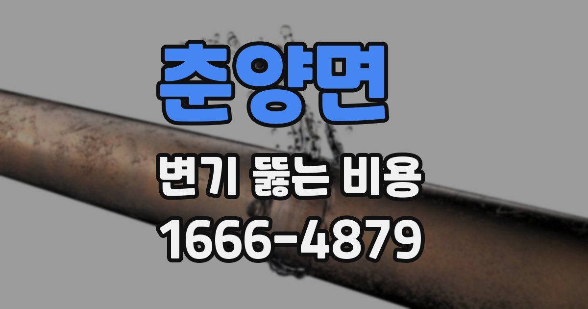 춘양면 변기 뚫는 비용