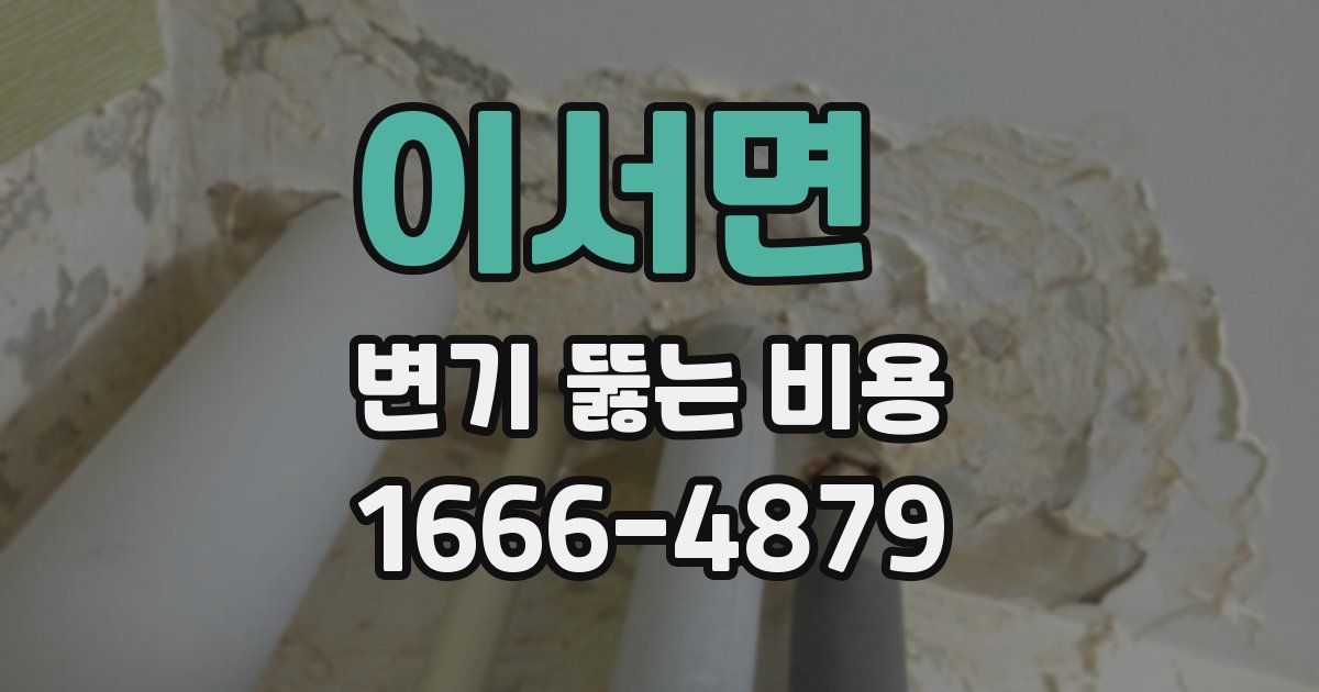 이서면 변기 뚫는 비용