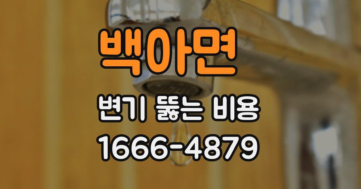 백아면 변기 뚫는 비용