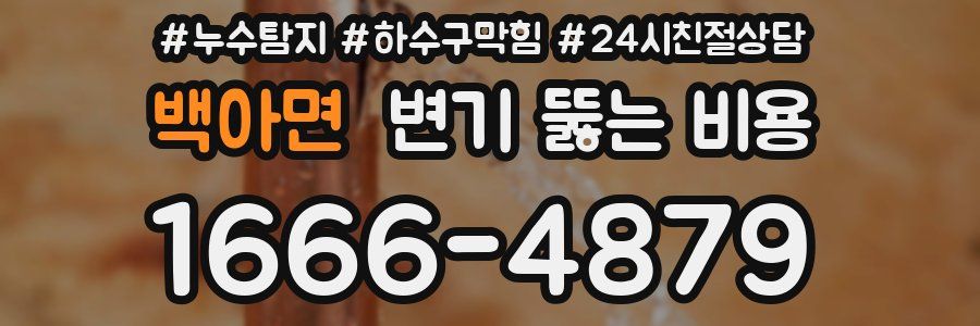 백아면 변기 뚫는 비용