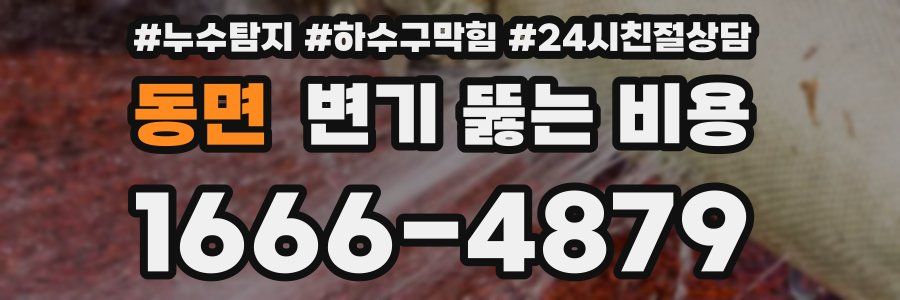 동면 변기 뚫는 비용