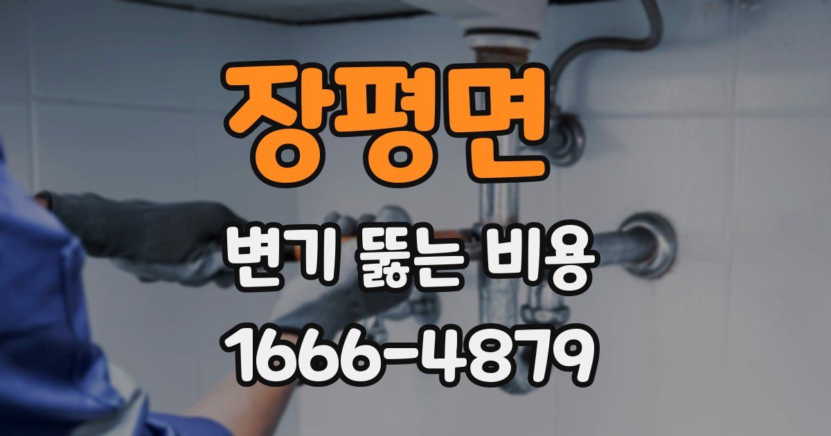 장평면 변기 뚫는 비용