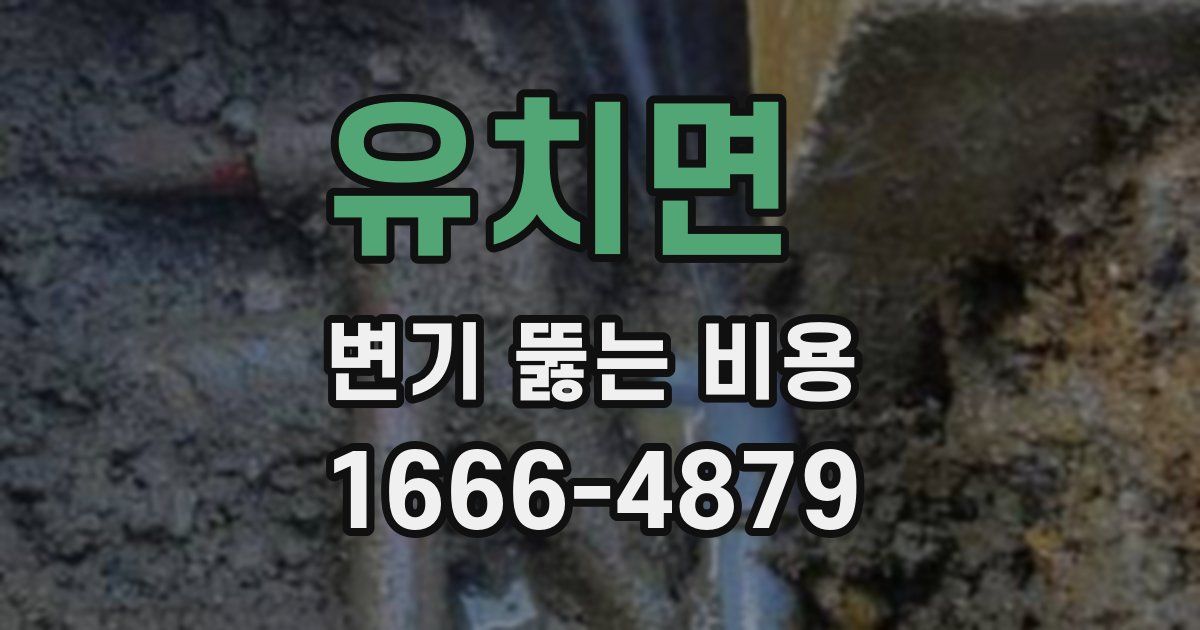 유치면 변기 뚫는 비용