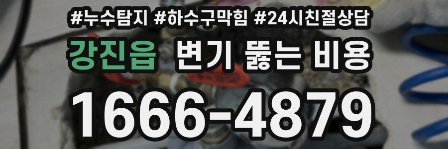 강진읍 변기 뚫는 비용