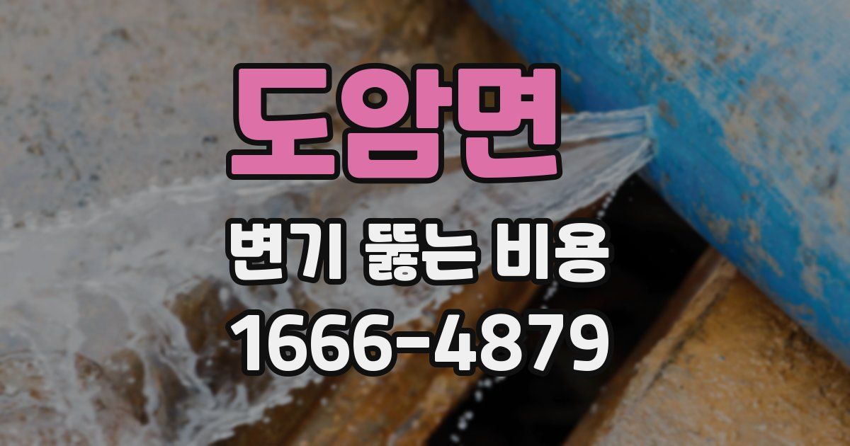 도암면 변기 뚫는 비용