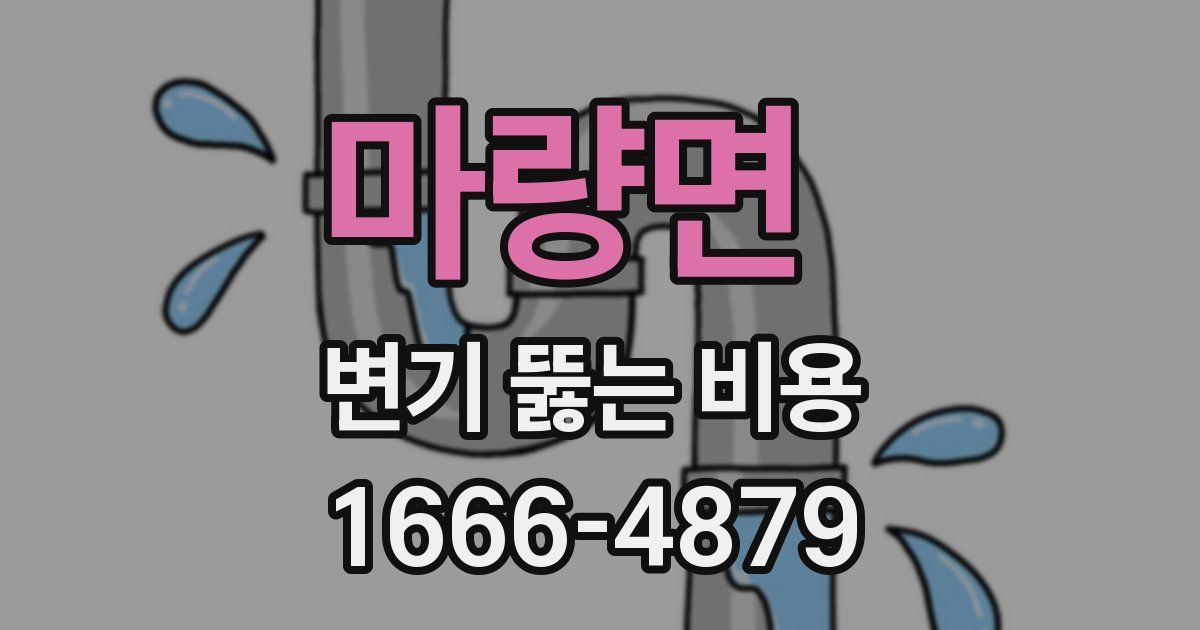 마량면 변기 뚫는 비용