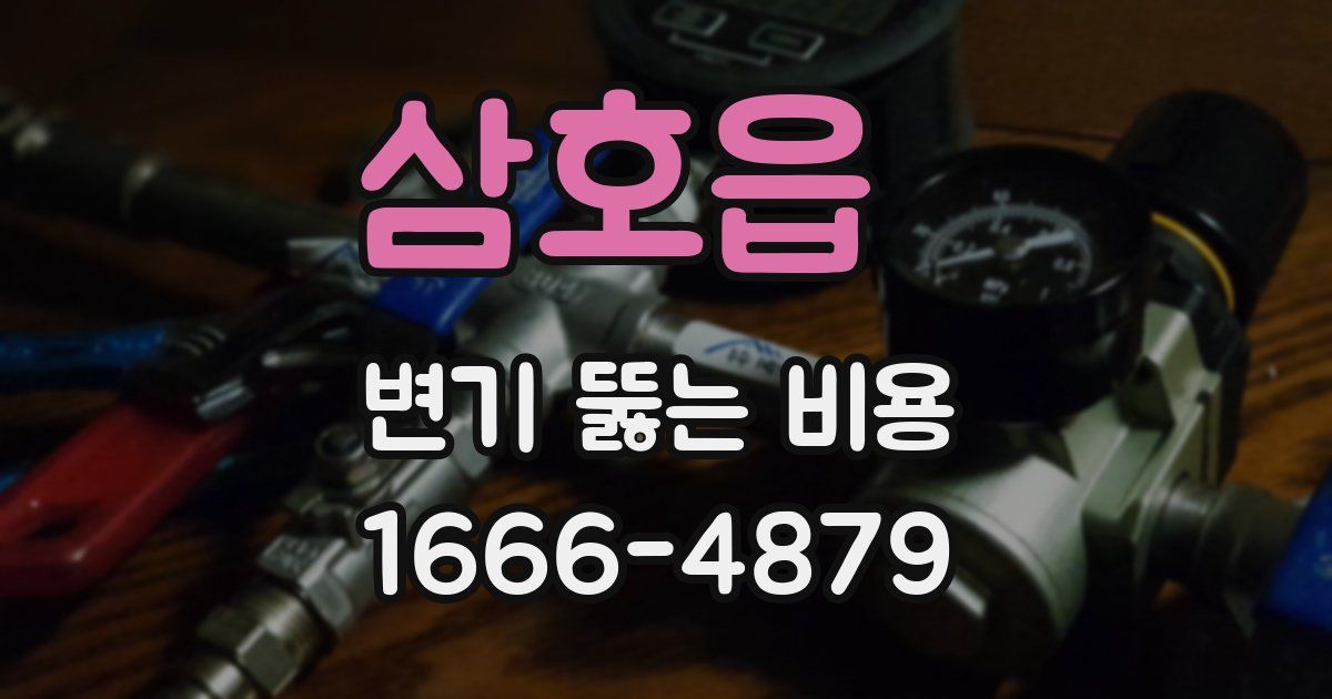 삼호읍 변기 뚫는 비용