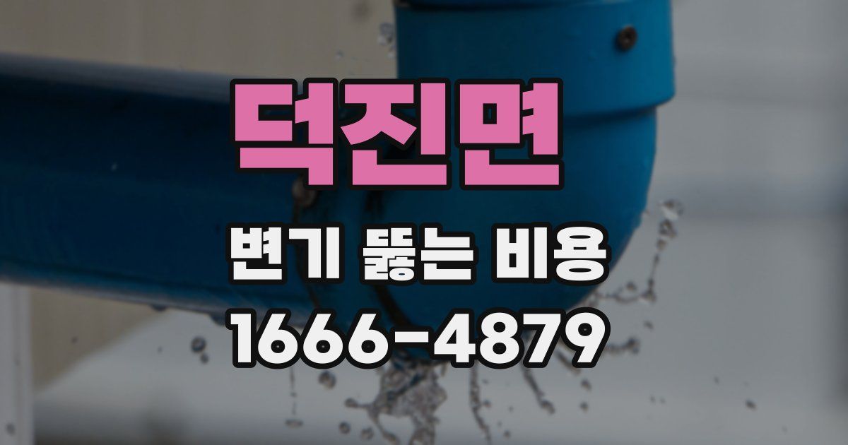 덕진면 변기 뚫는 비용