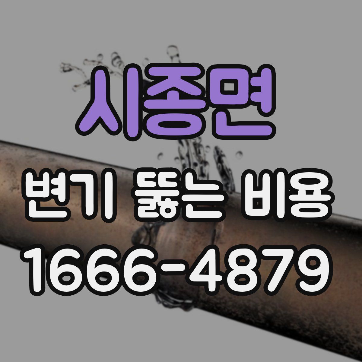 시종면 변기 뚫는 비용
