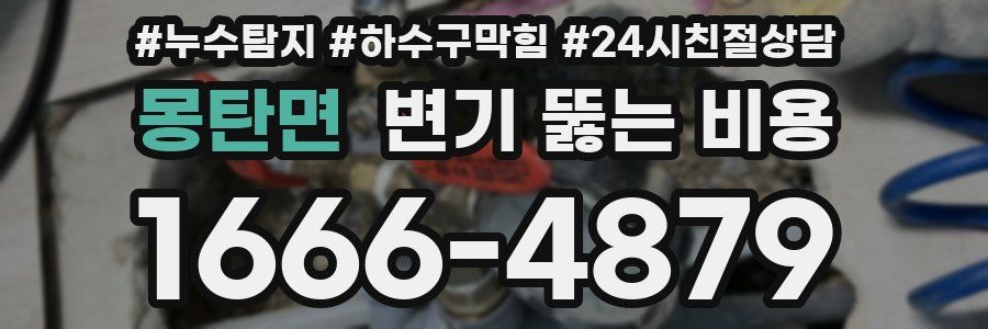 몽탄면 변기 뚫는 비용