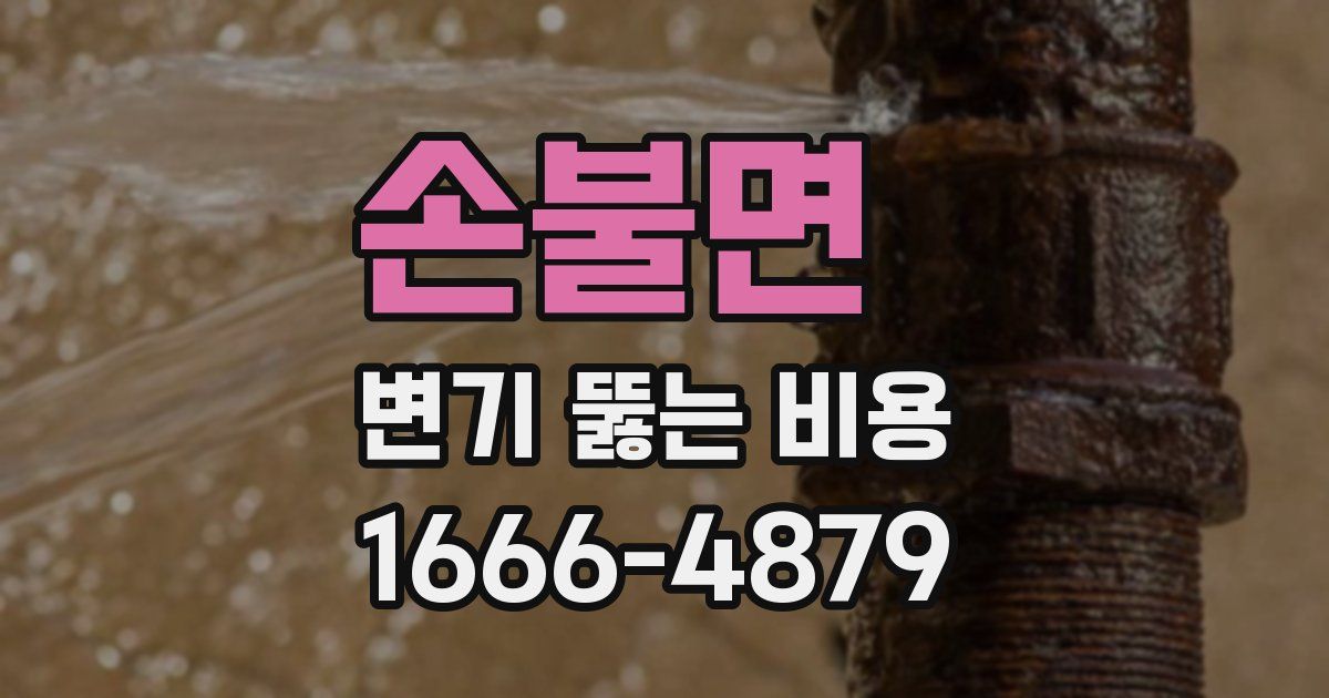 손불면 변기 뚫는 비용