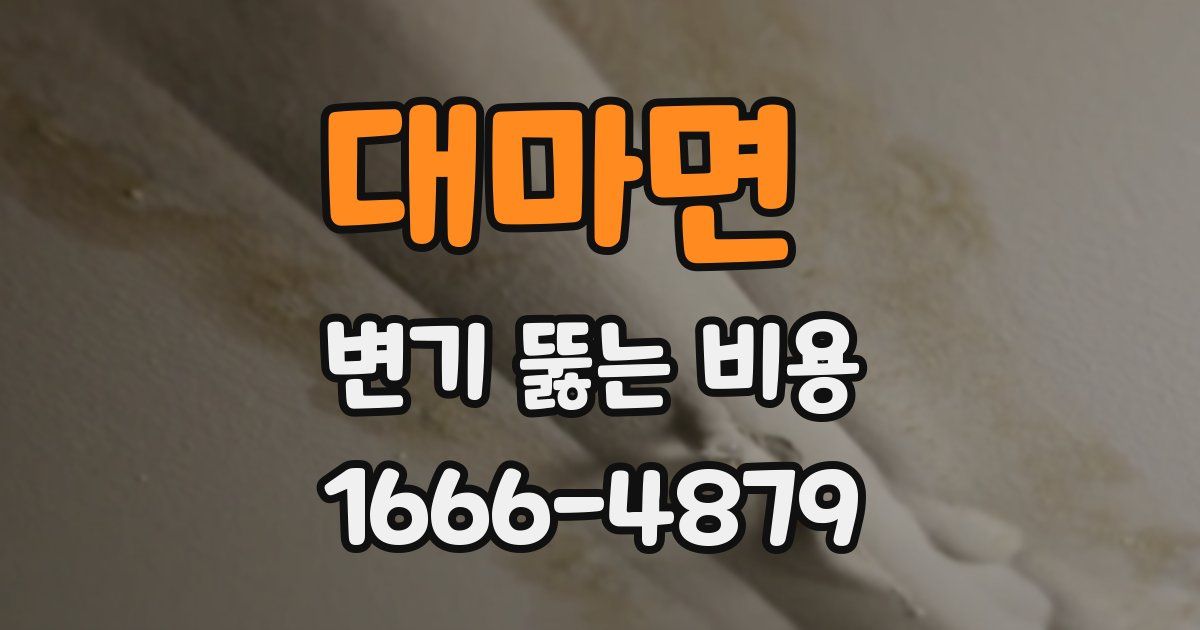 대마면 변기 뚫는 비용