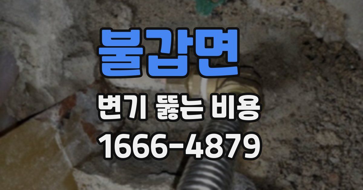불갑면 변기 뚫는 비용