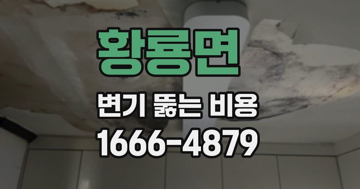 황룡면 변기 뚫는 비용