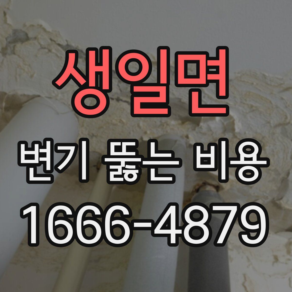 생일면 변기 뚫는 비용