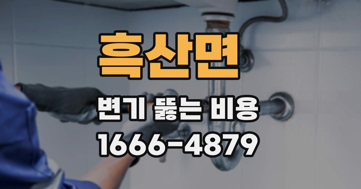흑산면 변기 뚫는 비용