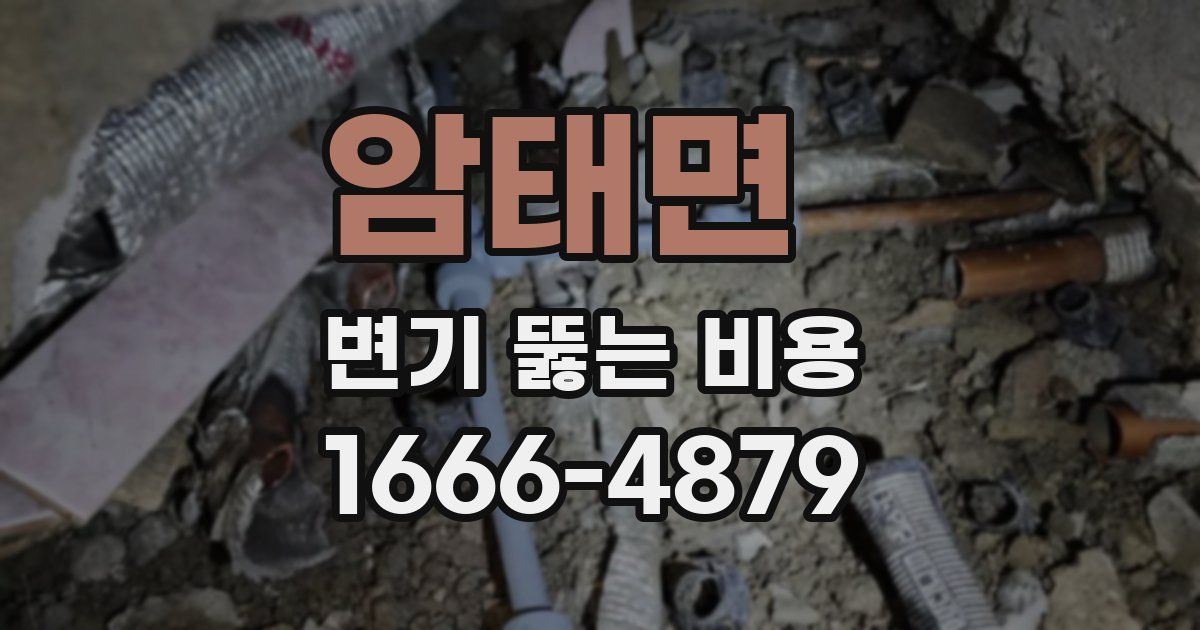 암태면 변기 뚫는 비용