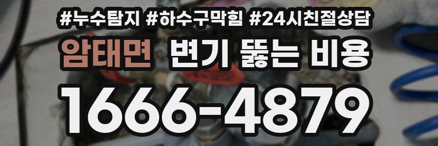암태면 변기 뚫는 비용