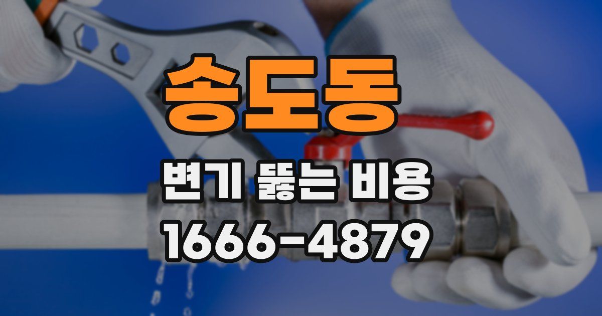 송도동 변기 뚫는 비용