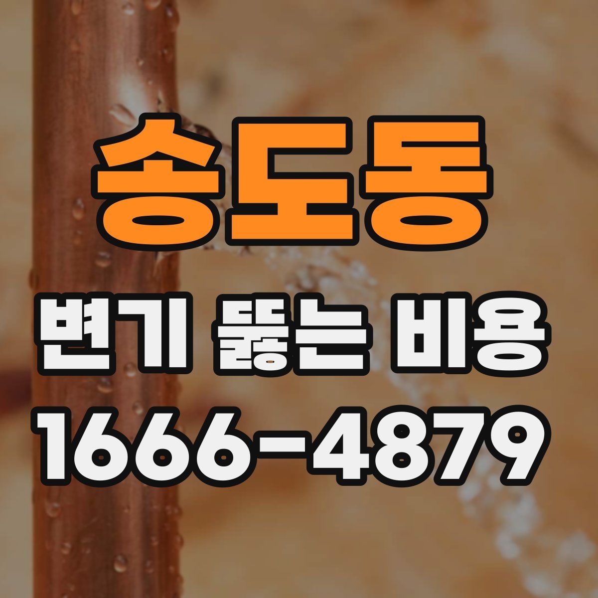 송도동 변기 뚫는 비용