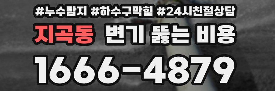 지곡동 변기 뚫는 비용